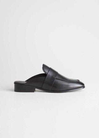Slip-On Loafers - Black - Slippers - & Other Stories FI
