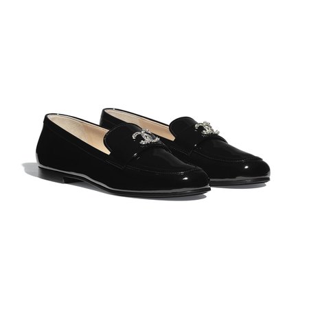 loafers black patent calfskin mocasines shoes