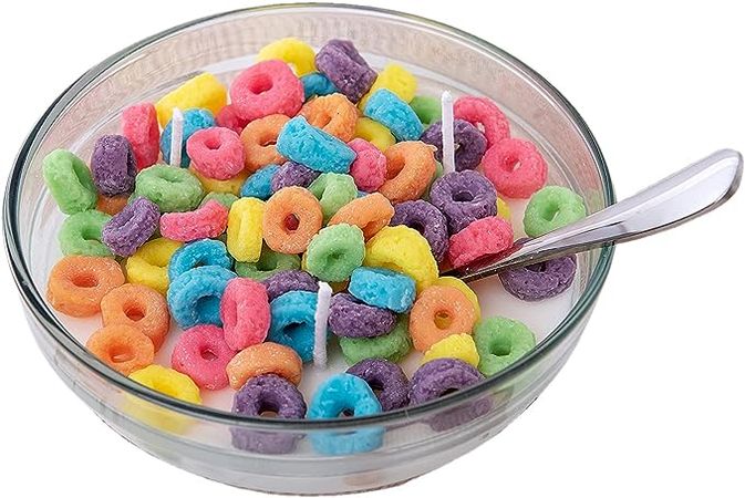 Fruit Loops Cereal Bowl Scented Soy Candle
