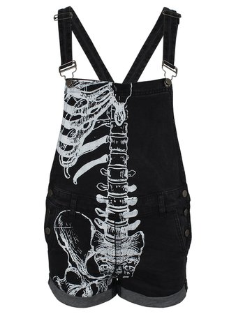 Iron Fist Ladies Wishbone Cut Off Dungarees - Buy Online at Grindstore.com