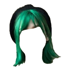 short green hair png hat