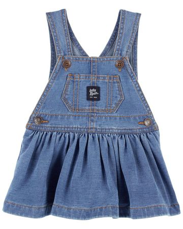 Blue Baby Knit-Like Denim Jumper Dress | oshkosh.com