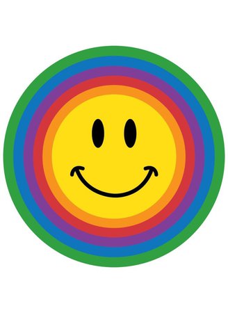 rainbow smiley face png filler fun