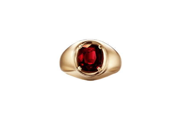 Tiffany & Co - Blue Book 2019: Ring with Ruby in Yellow Gold