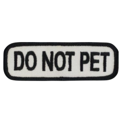 do not pet patch