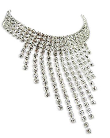 Crystal Graduated Drop Choker - Swarovski Choker - Stunning Wedding Necklace: LJ Designs and Oaks Jewellery: Jewellery