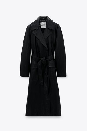 LIMITED EDITION FAUX LEATHER TRENCH COAT | ZARA United Kingdom