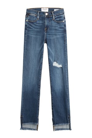 Le High Straight Raw Jeans Gr. 25