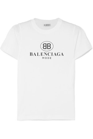 Balenciaga | Logo-print cotton-jersey T-shirt | NET-A-PORTER.COM
