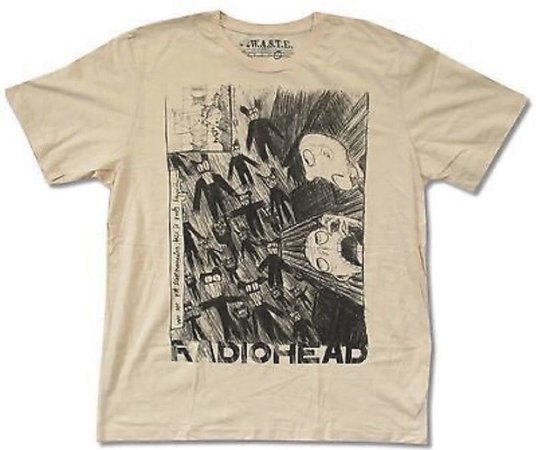 radiohead cream t-shirt