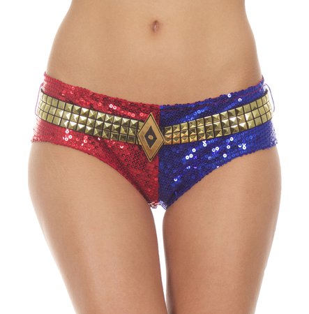 Suicide Squad Sequin Shorts (Harley Quinn)