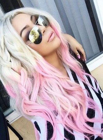 Blonde Pink Ombre