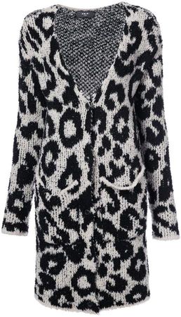 Snow Leopard cardi-coat