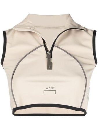 A-COLD-WALL* zipped vest crop top - FARFETCH
