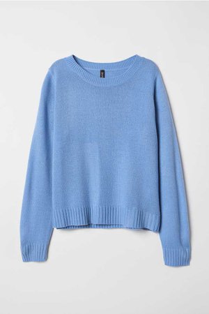 Knit Sweater - Blue | H&M US