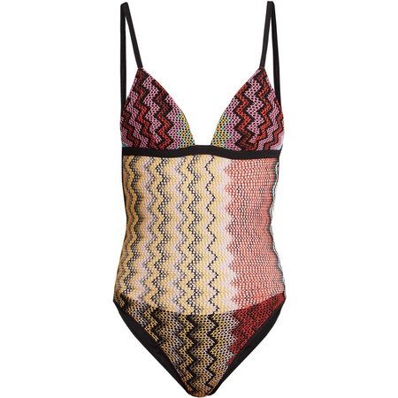 Missoni Mare Zigzag Knitted Swimsuit