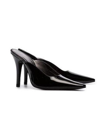 Dorateymur black Groupie 100 patent leather mules $190 - Buy SS19 Online - Fast Global Delivery, Price