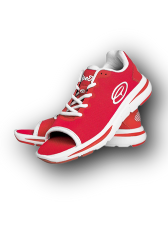 OpeToz Shoes Red Medium Lace Up open toed sneakers