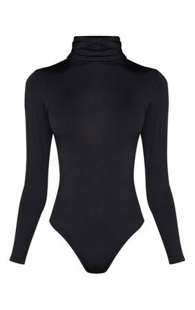 Basic Black & White 2 Pack Roll Neck Bodysuit | PrettyLittleThing