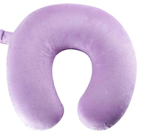 Purple travel pillow