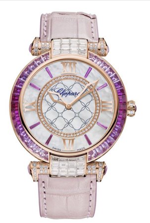 pink watch chopard