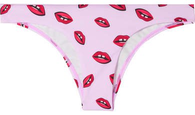 VerdeLimón - Tunas Printed Bikini Briefs - Baby pink