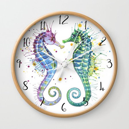 seahorse clock
