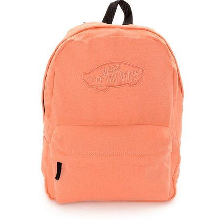 Pale orange backpack