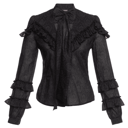 "Fortune Teller" blouse in black - Lena Hoschek