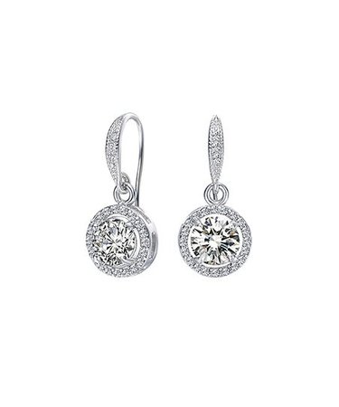 Mestigé Silvertone Liberty Drop Earrings With Swarovski® Crystals | Zulily