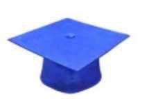 graduation cap blue