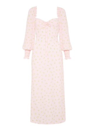 Mathilde Midi Dress Luda Floral Pink – FAITHFULL THE BRAND AU