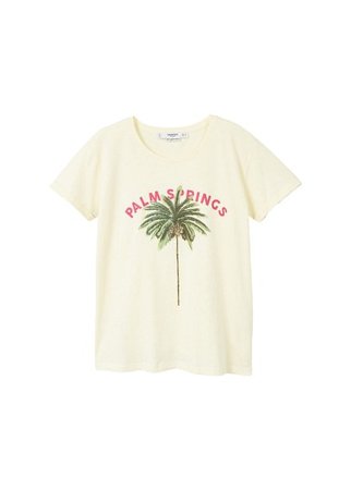 MANGO Organic printed cotton t-shirt