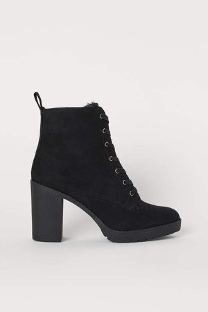 Warm-lined Boots - Black
