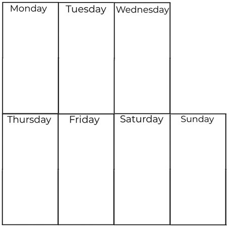 Days of The Week Outfit Planner