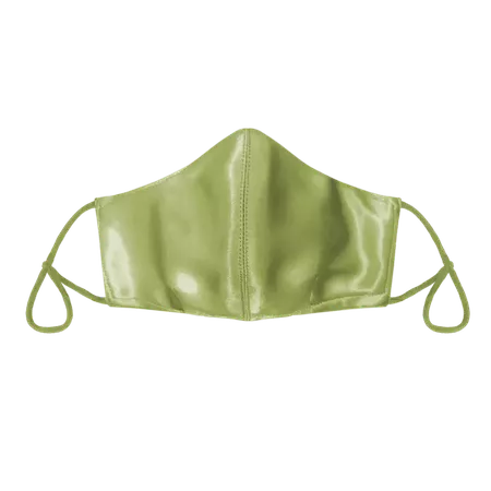 CHAIN The Premium Reusable Face Mask with Filter Pocket in Silk Satin Sage Green | Lazada PH