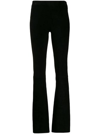 Drome Skinny-Fit Suede Trousers DPD1893RPD734P Black | Farfetch
