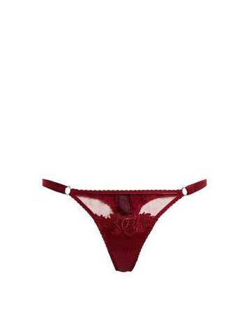 Lyst - Fleur Of England Nocturnal Floral-lace Thong