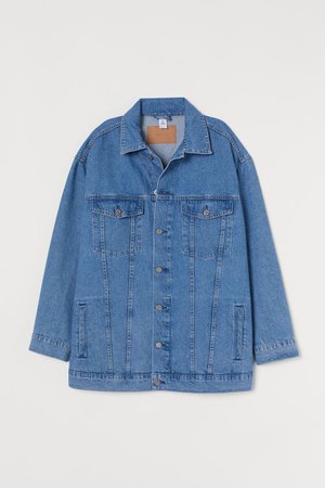 Oversized Denim Jacket - Denim blue - Ladies | H&M CA