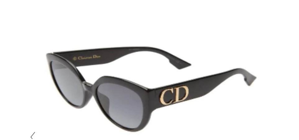 Dior black cat eye sunglasses