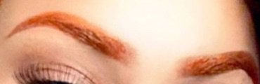 orange eyebrows