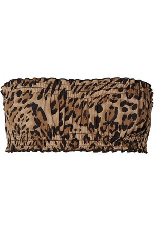 Karla Colletto | Lanai reversible leopard-print bandeau bikini top | NET-A-PORTER.COM