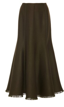 Gabriela Hearst Amy A-Line Wool-Silk Blend Maxi Skirt Size: 36