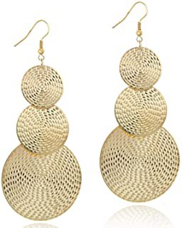 golden big earrings - Google Search