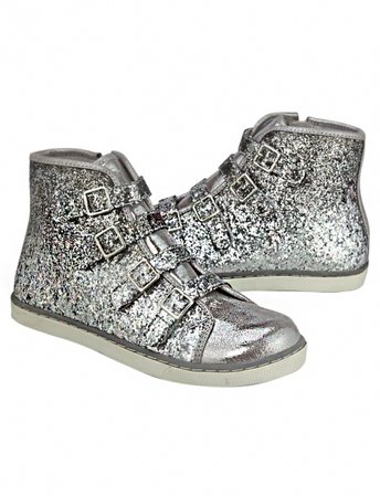 Justice silver high tops