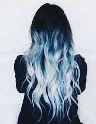 icy blue hair with black roots - Google Search