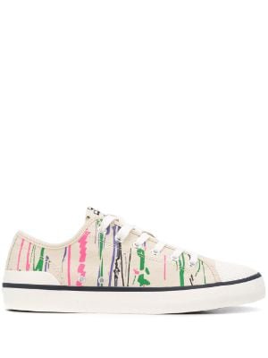 low top spatter trainers