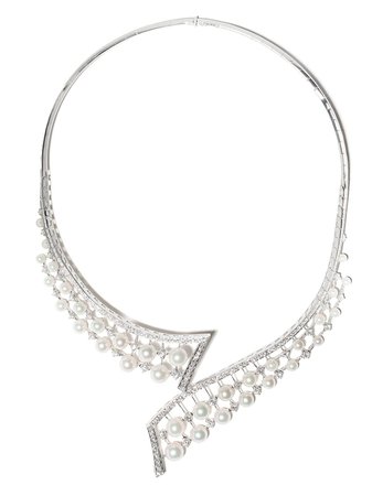 Yoko London 18kt White Gold Raindrop Akoya Pearl And Diamond Necklace - Farfetch
