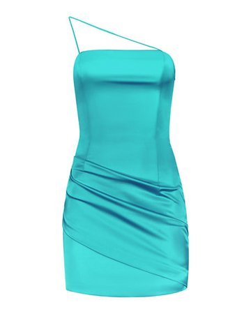 Gauge 81 Pasto One-Shoulder Satin Mini Dress | Neiman Marcus