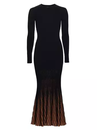 Shop Ulla Johnson Magnolia Ombré Rib-Knit Maxi Dress | Saks Fifth Avenue